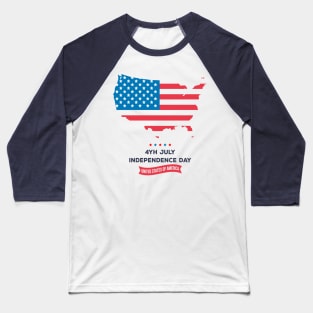 4TH Of July Baseball T-Shirt